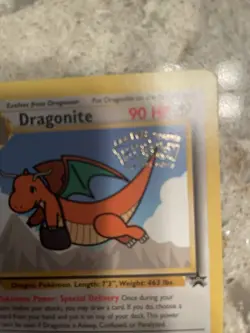 Dragonite #5 Black Star Promo 1999 Pokemon The First Movie Stamped MINT - Image 3