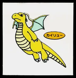 Dragonite Daiichi Deco Bread Sticker Pokemon Japanese Moderately Played - Image 1