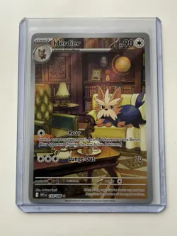 Pokemon - Herdier - 155/086 - SV White Flare - Illustration Rare - NM / M - Image 4