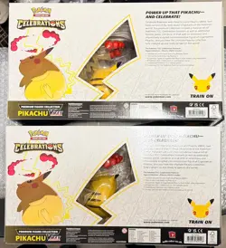 Pokemon TCG Celebrations Pikachu VMAX Premium Figure Collection Box: Lot of 2! - Image 2