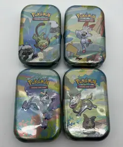 Lot of (4) Pokemon TCG Galar Pal Mini Tins Code H24 SEALED BRAND NEW - Image 1