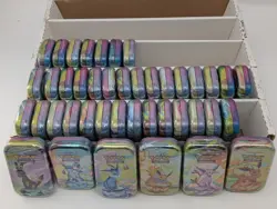 Lot of (42) Pokemon TCG Prismatic Evolutions Mini Tins SEALED - Image 1