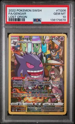 Pokemon TCG Gengar Lost Origin Trainer Gallery TG06/TG30 Holo Ultra Rare PSA 10 - Image 1