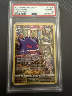 Pokemon TCG Gengar Lost Origin Trainer Gallery TG06/TG30 Holo Ultra Rare PSA 10 - Image 1