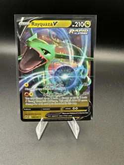 Rayquaza V 100/159 - Evolving Skies Art - Rapid Strike Ultra Rare Pokemon Card - Image 1