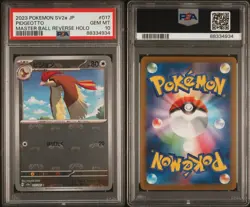 2023 POKEMON JPN SV2A-POKEMON 151 MASTER BALL REVERSE HOLO #017 PIDGEOTTO PSA 10 - Image 3