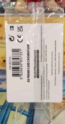 Pokemon TCG Charmander GameStop Exclusive Reverse Holo Promo Card 004/165 Sealed - Image 2