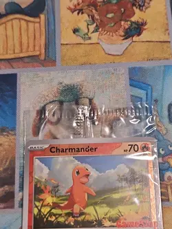 Pokemon TCG Charmander GameStop Exclusive Reverse Holo Promo Card 004/165 Sealed - Image 2
