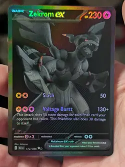 Zekrom Ex 172/086 Black Bolt Pokemon TCG English Mint Condition - Image 1