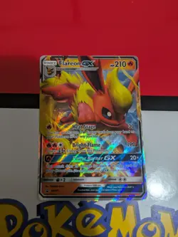 Pokemon Card Flareon GX SM171 Holo Black Star Promo Light Played - Image 1
