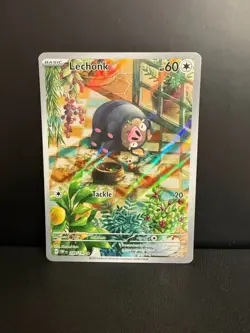 2023 Pokemon Lechonk Illustration Rare 209/197 OBF Obsidian Flames NM - Image 1