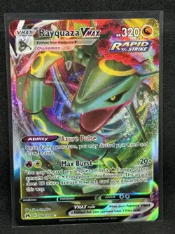 Rayquaza VMAX Ultra Rare 102/159 Sword & Shield Crown Zenith Pokemon TCG Card NM - Image 1