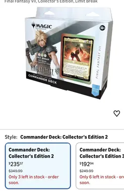Magic Final Fantasy Limit Break Collector's Edition Commander Deck Sealed NEW - Image 3