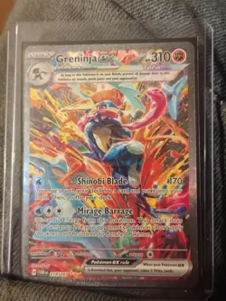 Pokemon Greninja EX TCG Scarlet & Violet Twilight Masquerade Holo Card 198/167 - Image 1