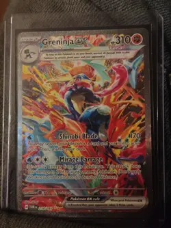 Pokemon Greninja EX TCG Scarlet & Violet Twilight Masquerade Holo Card 198/167 - Image 2