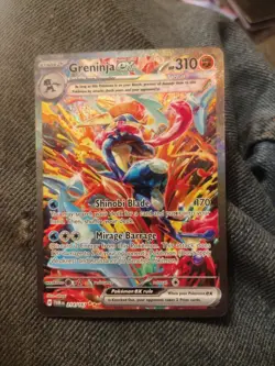 Pokemon Greninja EX TCG Scarlet & Violet Twilight Masquerade Holo Card 198/167 - Image 4