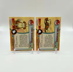 Pokemon Card - Growlithe, Arcanine - Topps - Blue Logo - 2 Card Set - Image 2
