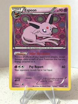 Pokemon TCG Espeon Black & White BW92 Black Star Promo Holo Card NM - Image 1