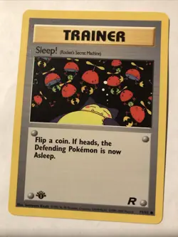 SLEEP! - 79/82 - 1st Edition Team Rocket - Common - Pokemon Card - NM - Image 1