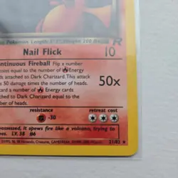 Pokemon Dark Charizard TCG Non-Holo Rare Card 21/82 NM Condition FAST SHIPPING - Image 5