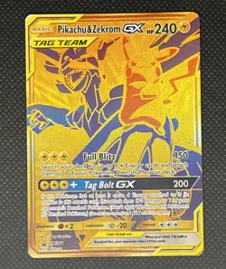 Pokemon TCG Pikachu Zekrom GX Sun & Moon SM248 Holo Promo Card NM Condition - Image 1