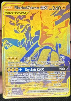 Pokemon TCG Pikachu Zekrom GX Sun & Moon SM248 Holo Promo Card NM Condition - Image 4