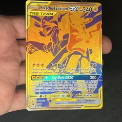 Pokemon TCG Pikachu Zekrom GX Sun & Moon SM248 Holo Promo Card NM Condition - Image 5