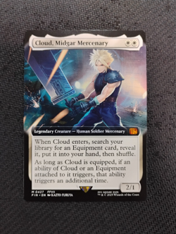 MTG Final Fantasy English Cloud, Midgar Mercenary Extended Art 0427 Non-Foil - Image 1