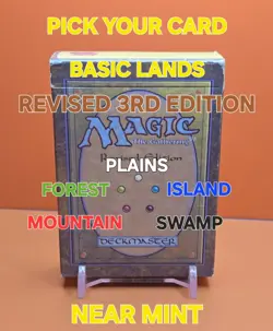 1994 Magic The Gathering REVISED 3RD EDITION BASIC LAND PICK YOUR CARD (NM) - Image 1