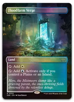 Floodfarm Verge (Borderless) #330 (Foil) (NM) Duskmourn DSK Magic MTG - Image 1