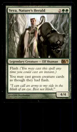 Yeva, Nature's Herald LP Light Play Magic 2013 MTG [11821] - Image 1