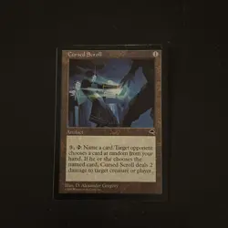 Magic The Gathering Tempest Cursed Scroll #281 Lightly played - Image 1