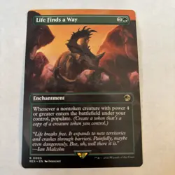 MTG Life Finds A Way Borderless (Non Foil) - MTG Jurassic World NM - Image 1