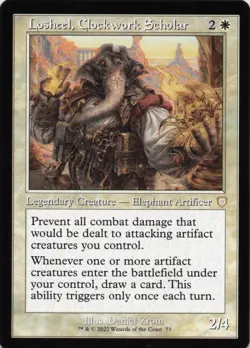 Losheel, Clockwork Scholar (Retro Frame) R Commander: The Brothers' War # 73 NM - Image 1