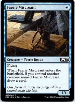 Faerie Miscreant C Foil M20 Core Set 2020 58 NM - Image 1