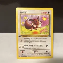 Pokemon Eevee 51/64 Jungle Regular Common 1st Edition 1999 Basic 50HP - Image 1