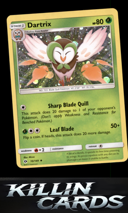 Dartrix - 10/149 (Cosmos Holo) 010/149 Pokemon Promo Blister Exclusives Card NM - Image 1