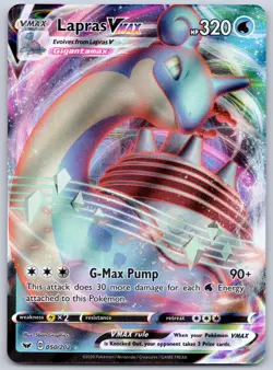 Lapras VMAX 050/202 (NM) - SWSH01: Sword & Shield - Ultra Rare - Pokemon TCG - Image 1