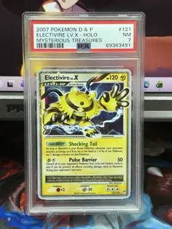 2007 Pokemon Diamond & Pearl Mysterious Treasures #121 Electivire Lv X PSA 7 - Image 1