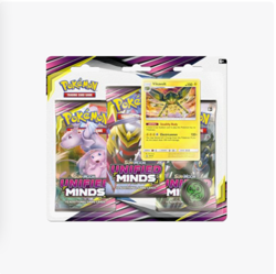 Pokemon Sun & Moon Unified Minds 3-Pack Blister New Sealed w/ Vikavolt Promo - Image 1