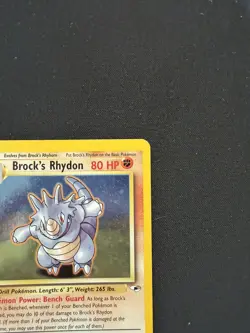 Brock’s Rhydon 2/132 - Holo Rare - Gym Heroes - WotC Pokemon - HP - Image 5