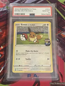Eevee on the Ball - (Pokemon Futsal) 002/005 PSA 10 💎 - Image 1