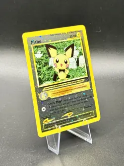 Pichu 35/53 Reverse Holo Pokemon Wotc Promo 2001 Vintage Swirl NM - Image 1