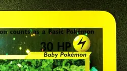 Pichu 35/53 Reverse Holo Pokemon Wotc Promo 2001 Vintage Swirl NM - Image 5
