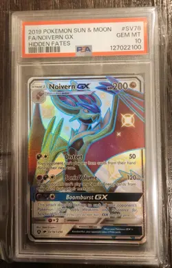 2019 Pokemon Noivern GX Hidden Fates Shiny Vault SV78/SV94 PSA 10 Gem MT - Image 1