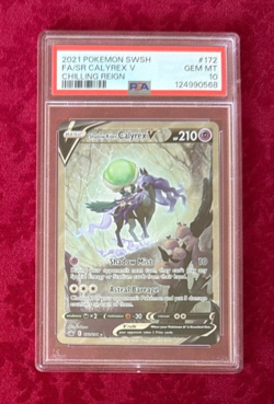 Pokemon TCG Shadow Rider Calyrex V, Chilling Reign PSA 10 - Image 1