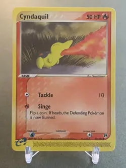 Pokemon Cyndaquil 59/100 ex Sandstorm Common NM - Image 1