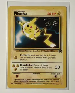 Pokemon Pikachu Black Star Promo #4 WB The First Movie - Image 1