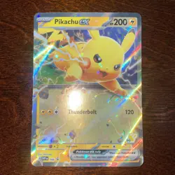 Pokemon TCG Pikachu ex SVP 106 Battle Academy 2024 Black Star Promo Z15 - Image 1