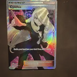 Pokemon TCG Cynthia Trainer Supporter Full Art Holo Ultra Rare 148/156 Ultra Pr. - Image 1